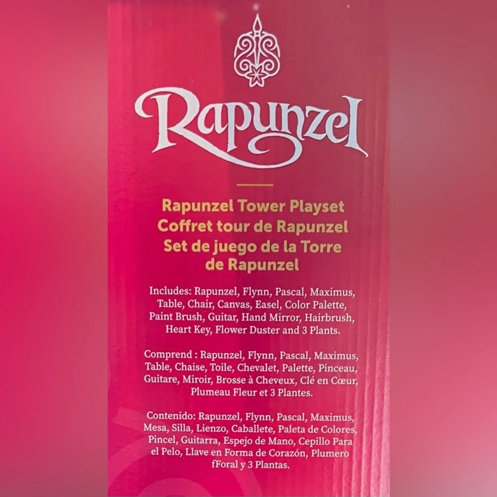Disney Parks Tangled Rapunzel Tower Flynn Maximus 19 Piece Playset NEW